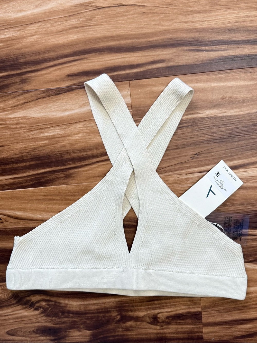Atoir Ribbed Halter Crop Top - Picture 2 of 5